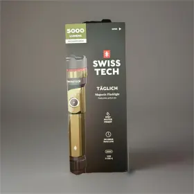 Swiss Tech St5000l Led Flashlight 5000 Lumens Rechargeable Magnetic Ip67 Usb-c