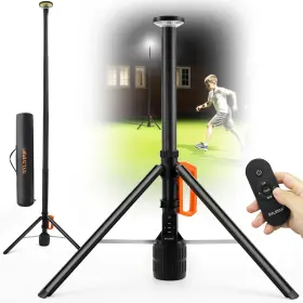 Gz035-og Sylstar 360 Rechargeable Work Light With Remote &telescopic Stand 8.4ft 3000lm Ul