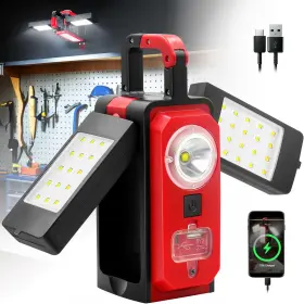 St54 Sylstar 3000lm Rechargeable Work Light Magnetic Led With 4 Mod