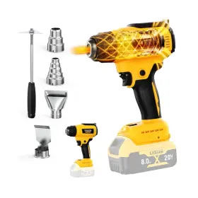 Synxiter001 Synxiter 768553855279 Cordless Heat Gun For Dewalt 20v Battery 350w Led Light Fast Heati... Ship