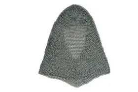 Szco 801608209679 Supplies Silver Chainmail Coif Steel