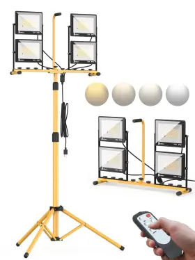 Dc11-10w Szwbee 32000 Lumen Led Work Light With Stand And Remote 4-head 280w Portable Tripod L