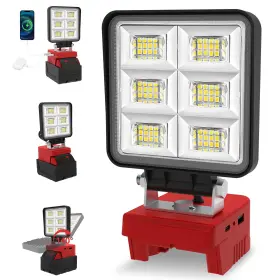 F430 T-sun F120/f130/f430/f470-battery 50w Led Work Light Portable Cordless For Milwaukee 18v/20v Battery Wi