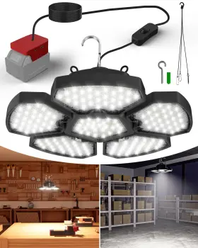 Ts-f0450-60-k-mk-cra1 T-sun Battery Operated Shed Lights Compatible With Milwaukee 20v Hanging L