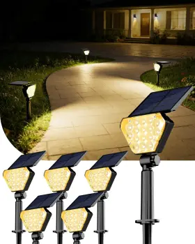 Ts-g0206-30-6p T-sun Solar Lights Outdoor Waterproof Ip65 6pack Led Spot Color