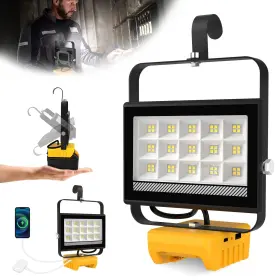 Ts-f0430-60 T-sunicem Cordless Led Work Light For Dewalt 20v Max Battery 60w 6000lm Floo... Fast Ship