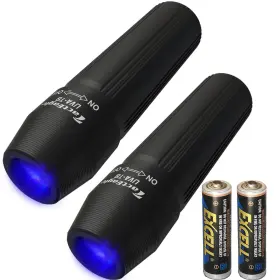 Uva-t8-2 Tacteagle 2 Pack Mini Uv Flashlight Blacklight 365nm Light Uva-t8 For Pet Urine Dete