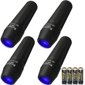 Uva-t8-4 Tacteagle 4pack Mini Black Light 365nm Uv Flashlight Uva-t8 Portable Blacklight Led Fla