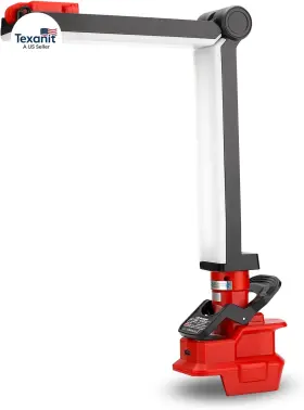 Tech 445038120130 30w 2400lm Led Work Light Compatible With Milwaukee 18v Battery Clip On F