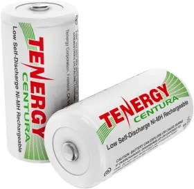 10207 Tenergy Centura Nimh Rechargeable C Batteries 4000mah Battery Low 2 Pack