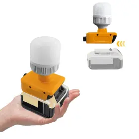12w-dw-1 Tepulas Cordless Led Work Light For Dewalt With E27 Bulb 12w 1300lm Super Bright
