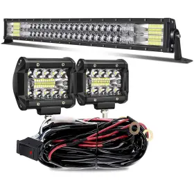 Tvlb180wbxjg2p18wtrisfbt Terrain Vision Led Light Bar 32 Inch 5d 180w Flood Spot Combo Beam Work Offroad Driv