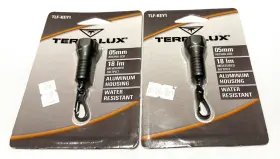 Terralux 850825005069 - 2 Keychain Flashlights Tlf-key1 Gray Aluminum Housing New