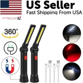 938li The Perfect Part Rechargeable Led Cob Work Light Mechanic Flashlight Lamp Magnetic Base Bright