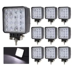 Tmh-led-s-48w Tmh Pack Of 10 48w Square Shape 30 Degree Led Work Light Spot Lamp Driving