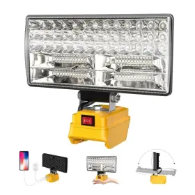 Gzd100 Toolerangel Cordless Led Work Light For Dewalt 20v Battery 90w 5400lm Wide Beam Flood Li