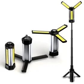 Toprated 653998451486 Rechargeable Led Work Light With Tripod Stand 6000mah Battery Mechanic