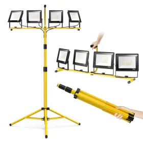Toprated 653998451585 Plug In Led Work Light With Stand 28000 Lumen 110v 4 Adjustable Head Outdoor