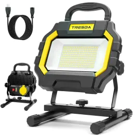 Ast8850-yl-us Tresda Hybrid Led Work Light 50w Super Bright 6000lm Dual-power Rechargeable L