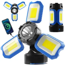 St42-bu Tresda 4000lm Rechargeable Led Work Light With Magnetic Base 360 Illumination And 5 St42-bu Tresda 4000lm Rechargeable Led Work Light With Magnetic Base 360 Illumination And 5