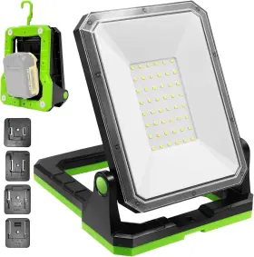 18-20v Tresda Sy330g Magnetic Work Light 30w 3000lm Led Tool Battery Compatible Green