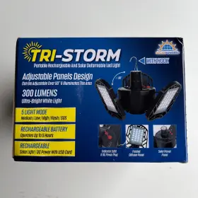 1e794bb6-2fb Tri-storm Pb-191 Portable Rechargeable And Solar Deformable Led Light