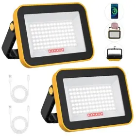 F02-fu Tsuneslux 2 Pack Led Rechargeable Portable Work Light Smd Super Bright Flood