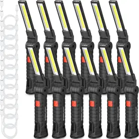 Tuanse B0f9yc9lq2 Led Rechargeable Work Light Magnetic Base Hanging Hook 360 Rotate