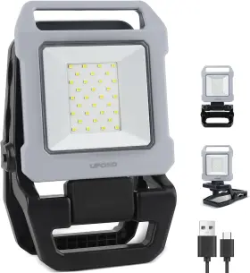 Ufond 445004876825 2500lm Led Work Light Rechargeable 12h Portable Battery Worklight Cordless
