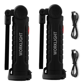 Gz-01 Uimoso Rechargeable Led Work Light With 1200mah Battery And Magnetic Base