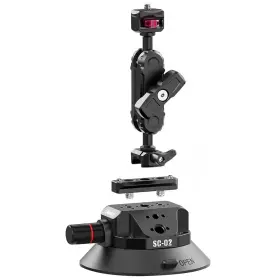 Sc-02 Ulanzi 975357300407 Strong 4.5-inch Suction Cup And Ball Head Arm Mount For Action/digital