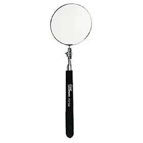 Hts2 Ullman Telescoping Inspection Mirror Round 3-1/4 In Dia 10-1/2 L To 29-1/2