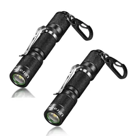 B09htrlxt7 Ultratac K1 Mini Led Flashlight Keychain 2-pack 180 Lumens Waterproof Aaa Edc