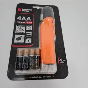 514109 Underwater Kinetics 4 Aa Xenon Front Switch Flashlight Orange Scuba Diving Light