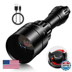 B011i9saee Uniquefire 850nm Ir Illuminator Flashlight For Night Vision Zoomable Led