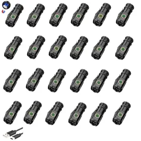 B0cy5nhqfk Unroevs Mini Flashlight 2550 Lumens Rechargeable Usb C Charging Small High