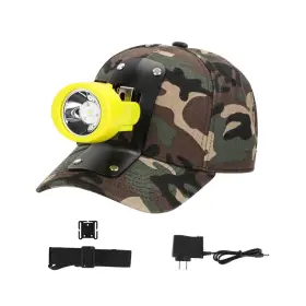 Kl3.0m Vanvale High Lumens Led Mining Headlamp With Hat - Waterproof Durable Long-lasting