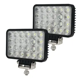 144w Vcanuplms 742985673106 Led Tractor Work Lights 2 Pack 6 Inch 11000lms Combo Beam Flood Lig