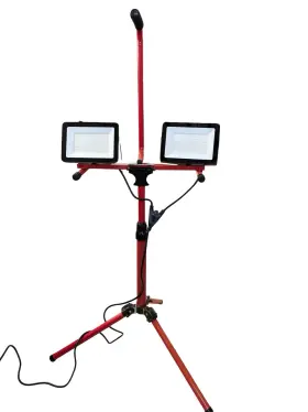 Gt-tgd-01 Vevor 10000 Lumen Led Work Light Dual Head Corded With Adjustable Tripod
