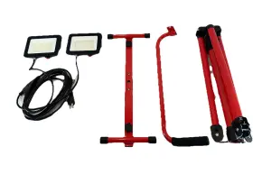 Gt-tgd-03 Vevor 5000 Lumen Work Light Led Dual Head Corded With Adjustable Tripod