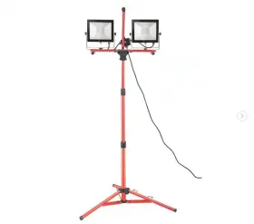 Led10000 Vevor Dual-head Led Work Light 10000 Lumen With Tripod 27.6-68.1 Inch