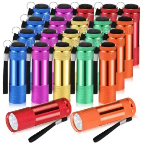 B0ckxyyw82 Vihose 20 Pcs Mini Flashlights Bulk Bright Aluminum Handheld Flash Light