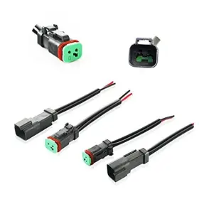 Hey-xt-003a Vikendauto Deutsch Dt Dtp 2 Pin Male Female Wiring Harness For Led Work Light/led 2-set
