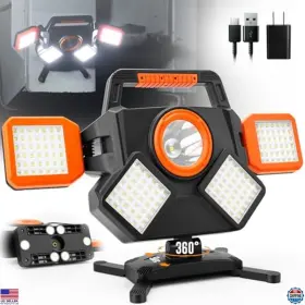St55-og-us Visit The Tresda Store Ultra-bright 5000lm Rechargeable Magnetic Led Work Light - Foldable 8000mah