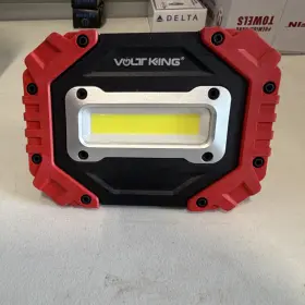 21700068 Volt King Led Portable Work Light Black Red Plastic Metal