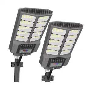 Vrbgify 313096587592 120 Volt 7000k Led Solar Street Work Light Adjustable Modes Pole Mount Tool Only