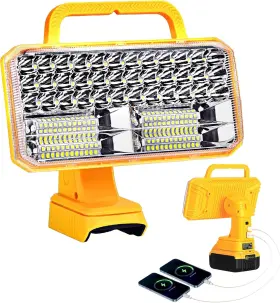 Wxd-18w-dj011 Vtuxcey 40w Cordless Led Work Light For Dewalt 20v Battery 4200lm Portable Handheld Fla