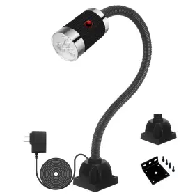 6007-10w Wangjiatai Work Light Gooseneck Led Machine With Screw-fixed Base Hi