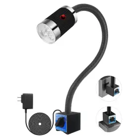 6007l-400 Wangjiatai Magnetic Work Light Led With Flexible Gooseneck And Base