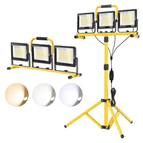 0q-06wy-udjl Wetartatty 32000lm Led Work Light With Tripod 3x100w 3-head Floodlight Plug-in 120v 3